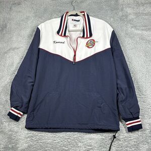 Boathouse Mens Large University OF oxbridge‎  Lacrosse 1/4 Zip Lined Pullover